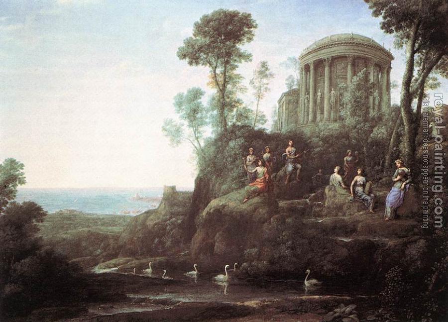 Claude Lorrain : Apollo and the Muses on Mount Helion, Parnassus